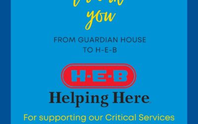 A Big thank you to HEB for their support of our critical services.